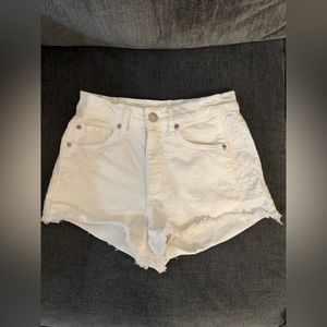 Garage High Waist Retro Shorts White Size 00